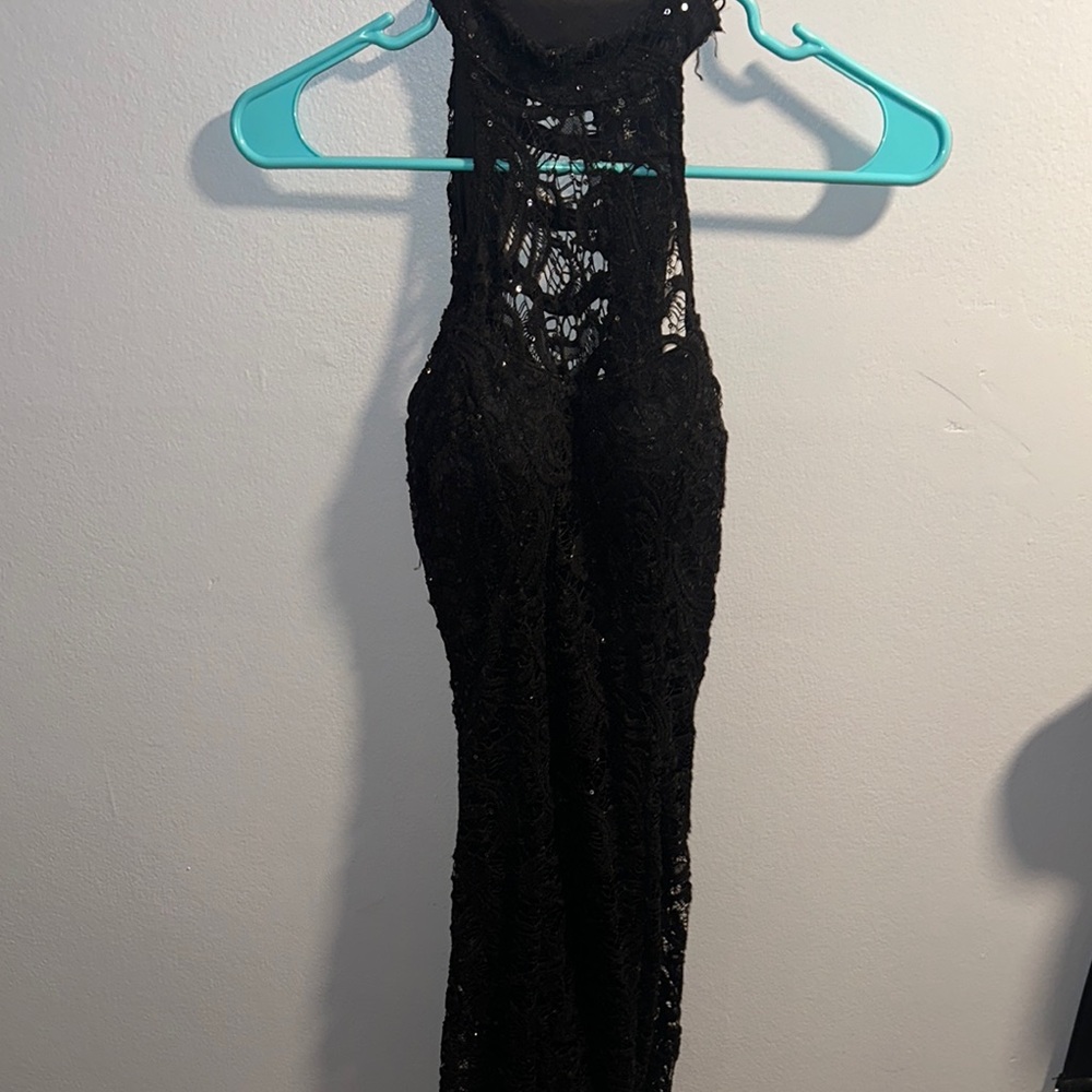Elegant Black Lace Dress